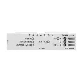 Modul internet Paradox IP150+, conectivitate cu Insite GOLD, BabyWare, NEware sau InField pentru accesarea sistemului via intern