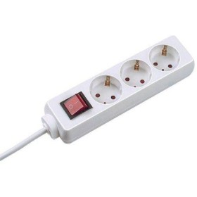 Prelungitor Bachmann SELLY 3xCEE7/3 PC, cu intrerupator, lungime cablu 1.5m, H05VV-F 3G1, alb