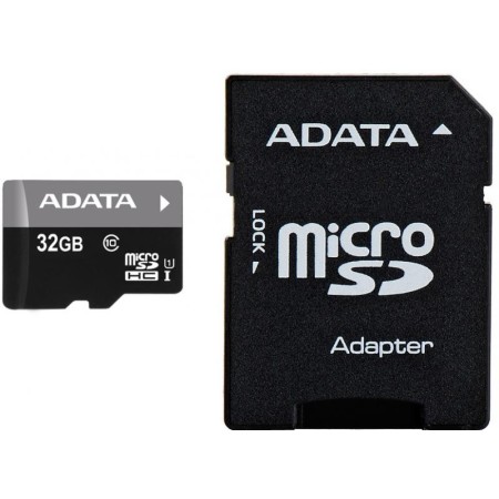 Card de Memorie MicroSDHC Adata 32Gb, Adaptor SD, Class 10