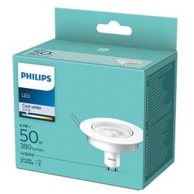 Bec LED spot Philips, GU10, 4.7W (50W), 380 lm, lumina neutra (4000...