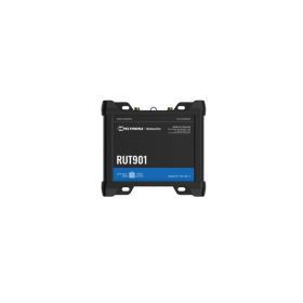 TELTONIKA INDUSTRIAL ROUTER RUT901, Dual SIM, 4G (LTE) – Cat 4 up to 150 Mbps, 3G – Up to 42 Mbps, 2G – Up to 236.8 kbps, Standa