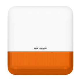 Sirene de exterior wireless AXPRO Hikvision DS-PS1-E-WE(Orange Indicator), frecventa de operare: 868 MHz, comunicare bidirection