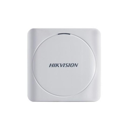 Cititor card Hikvision DS-K1801M, citeste carduri RFID Mifare, distanta citire: 50mm, comunicare: Wiegand 26/34 protocol, indica