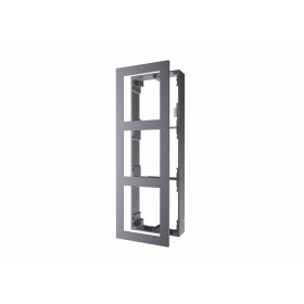 Panou frontal pentru 3 module videointerfon modular Hikvision DS-KD-ACW3 permite conectarea a 3 module de videointerfon modular 
