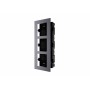 Panou frontal pentru 3 module videointerfon modular Hikvision DS-KD-ACF3 permite conectarea a 3 module de videointerfon modular 