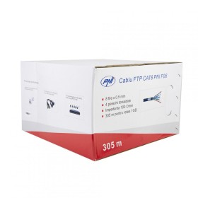 Cablu FTP CAT6 PNI F06 cu 4 perechi pentru internet 1 Gigabit si si...