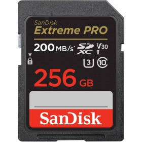 SanDisk Extreme PRO 256GB SDXC Memory Card + 2 years RescuePRO Deluxe up to 200MB/s & 140MB/s Read/Write speeds, UHS-I, Class 10