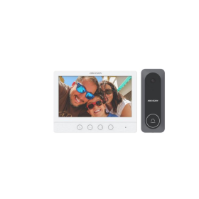 Kit video intercom Hikvision DS-KIS212, caracteristici post exterior: IR: 3m, rezolutie: 1280 * 720@60fps, microfon si difuzor i