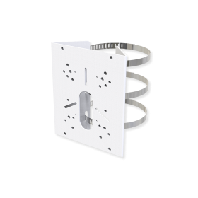 Suport stalp A01, utilizare la montarea camerelor pe stalpi cu diametru 102-127mm, compatibil cu:  (AI Weather-proof) Mini Bulle