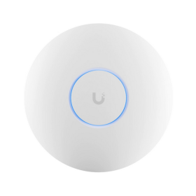 Ubiquiti U7-Pro-Max Ceiling-mounted WiFi 7 AP with 8 spatial streams, 6 GHz support, and a dedicated spectral scanning engine fo