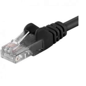 Patchcord UTP RJ45-RJ45 Cat.6 0.25m negru,UTP-6-0.25-BK, pachcord d...