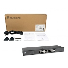 LevelOne GEU-2431 24-Port Gigabit Switch, 440 x 140 x 45 mm