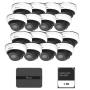Kit supraveghere video Milesight 16 camere Dome MS-C2973-PD + 1 NVR  MS- N5016-PE
