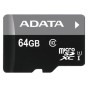 Card de Memorie MicroSDXC Adata, 64GB, Adaptor SD, Class 10