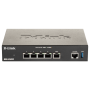 D-Link DSR-250v2 5 Port Gigabit VPN Router, interfata: 1 x 10/100/1000 Mbps WAN port, 3 x 10/100/1000 Mbps LAN ports, 1 x 10/100
