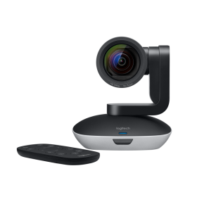 Camera web Logitech PTZ Pro 2, Full HD 1080p 30fps, raza de acțiune IR 8,5 m, câmp de vizualizare: diagonală: 90°, horizontală: 