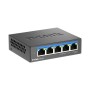 D-LINK DMS-105 UNMANAGED SWITCH 5 PORT, Interfata: 5 x 10/100Mbps/1G/2.5G, Auto MDI/MDIX, CAPACITATE SWITCH: 25gBPS, Packet Forw