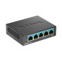 D-LINK DMS-105 UNMANAGED SWITCH 5 PORT, Interfata: 5 x 10/100Mbps/1G/2.5G, Auto MDI/MDIX, CAPACITATE SWITCH: 25gBPS, Packet Forw