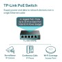 "5-Port Gigabit Easy Smart Switch with 4-Port PoE+ PORT: 4× Gigabit PoE+ Ports, 1× Gigabit Non-PoE Ports SPEC: 802.3at/af, 65 W 