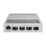 Mikrotik Cloud Router Switch, CRS305-1G-4S+IN 4XSFP+, 1XGE, dual DCJacks, for high speed ring topology Five-port desktop switch 