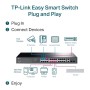 "28-Port Gigabit Easy Smart Switch with 24-Port PoE+ PORT: 24× Gigabit PoE+ Ports, 2× Gigabit Non-PoE Ports, 2×  Gigabit SFP Slo