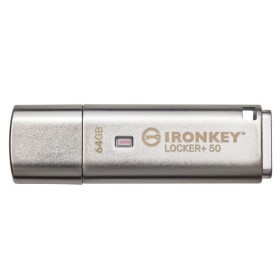 Kingston 64GB IronKey Locker Plus 50 AES Encrypted, USBtoCloud