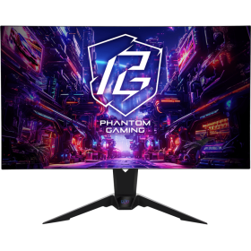 Monitor Gaming Asrock PGO32UFS PHANTOM GAMING, diagonala: 31.5", Aspect: 16:9, anti-glare, Rezolutie: 3840 x 2160, Refresh rate: