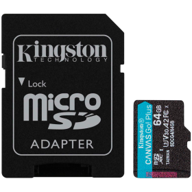 KINGSTON 64GB microSDXC Canvas Go Plus Gen4 200MB/s A2 U3 V30 Card ...
