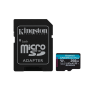 KINGSTON 256GB microSDXC Canvas Go Plus Gen4 200MB/s A2 U3 V30 Card + Adapter