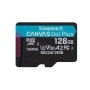 KINGSTON 128GB microSDXC Canvas Go Plus Gen4 200MB/s A2 U3 V30 Card + Adapter