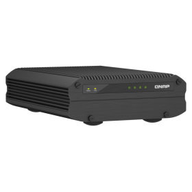 NAS QNAP I410X 4-Bay, CPU Intel® Atom® x6425E 4-core/4-thread Processor, RAM onboard 8GB (not expandable), 2.5" SATA SSD 6Gbps H