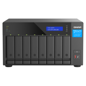 NAS QNAP H874 8-Bay, CPU Intel® Core™ i5-12400 6-core 12-thread Processor, up to 4.4GHz, RAM 32GB (2x 16GB) DDR4 SODIMM (Max. 12
