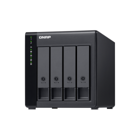 Server de fisiere QNAP TL-D400S, interfata SATA III, 2,5", 3,5" SATA, SAS, negru
