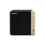 NAS QNAP 464 4-Bay, CPU Intel Celeron N5105/N5095 4-core/4-thread Processor, RAM 8 GB DDR4 (onboard, not expandable), HDD 4 x 2.