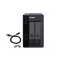 Extensie USB QNAP TR-002 2-Bay, 2.5/3.5 SATA 6Gbps HDD (neincluse), 1xUSB3.11 (type-c), tower, PSU adaptor 36W, garantie 2 ani