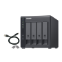 Extensie USB QNAP TR-004 4-Bay, 2.5/3.5 SATA 3Gbps HDD (compatibile cu SATA 6Gbs/, 3Gb/s, neincluse), 1xUSB3.0 (type-c), tower, 