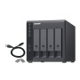 Extensie USB QNAP TR-004 4-Bay, 2.5/3.5 SATA 3Gbps HDD (compatibile cu SATA 6Gbs/, 3Gb/s, neincluse), 1xUSB3.0 (type-c), tower, 