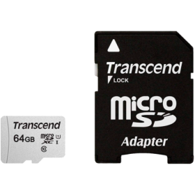 Transcend 64GB UHS-I U1, A1 microSD with Adapter