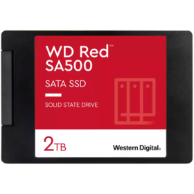 SSD NAS WD Red SA500 2TB SATA, 2.5", 7mm, Read/Write: 560/520 MBps, IOPS 87K/83K, TBW: 1300