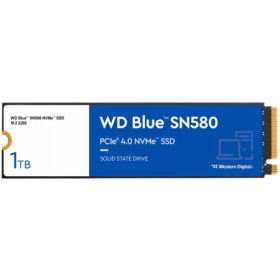SSD WD Blue SN580 1TB M.2 2280 PCIe Gen4 x4 NVMe TLC, Read/Write: 4150/4150 MBps, IOPS 600K/750K, TBW: 600-EOL-WDS100T4B0E-00CNZ