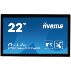 21,5" PCAP Anti-Glare Bezel Free 10P Touch, 1920x1080, IPS panel, VGA, DisplayPort, HDMI, 300cd/m² (with touch), USB Touch Inter