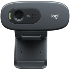 LOGITECH C270 HD Webcam - BLACK - USB