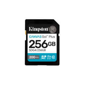 KINGSTON 256GB SDXC Canvas Go Plus Gen4 200MB/s C10 UHS-I U3 V30