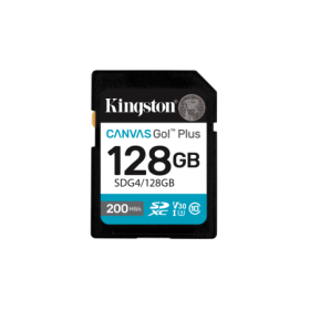 KINGSTON 128GB SDXC Canvas Go Plus Gen4 200MB/s C10 UHS-I U3 V30