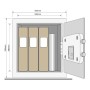 YaleSeif standard birou cu cifru Yale YSV/390/DB1