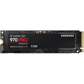 SAMSUNG 970 EVO PRO 512GB SSD, M.2 2280, NVMe, Read/Write: 3400 / 2...