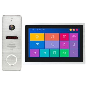 Kit Videointerfon AHD MorningTech HD 10” Slot Card Wifi Tuya App - ...
