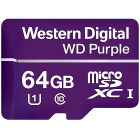 MicroSDXC Card WD Purple SC QD101 Ultra Endurance 64GB, SDA 6.0, Sp...