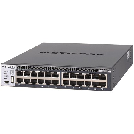 M4300-24X Half-Width Stackable Switch with 24x10G, 24x10GBASE-T 4xS...