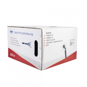 Cablu FTP CAT6 PNI F06 cu 4 perechi pentru internet 1 Gigabit si si...